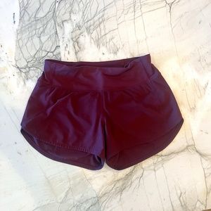 Speed Up Low-Rise Lined Short 4" Size 6